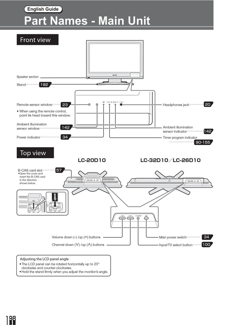 Sharp LC-20D10 User manual
