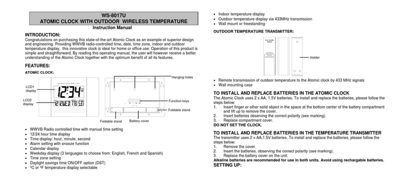 La Crosse Technology WS-8017U User manual