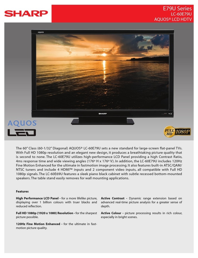Sharp AQUOS LC-60E79U User manual
