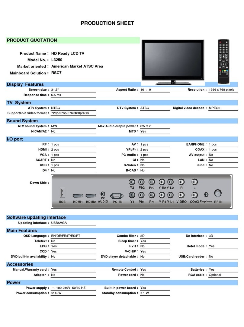 Seiki L3250 User manual