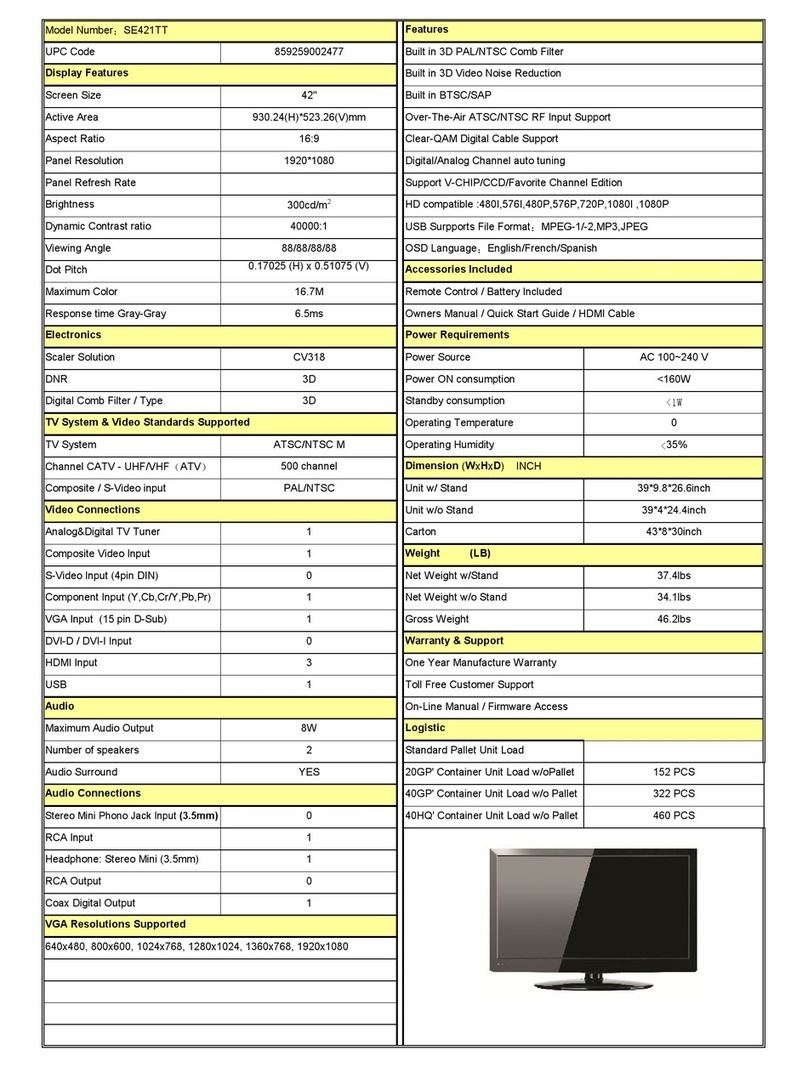 Seiki SE421TT Owner's manual Seiki SE421TT Owner's manual