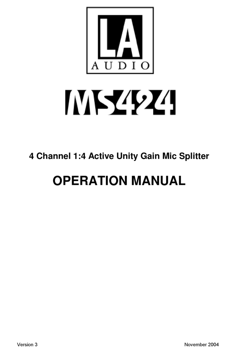 LA Audio MS424 Operation manual