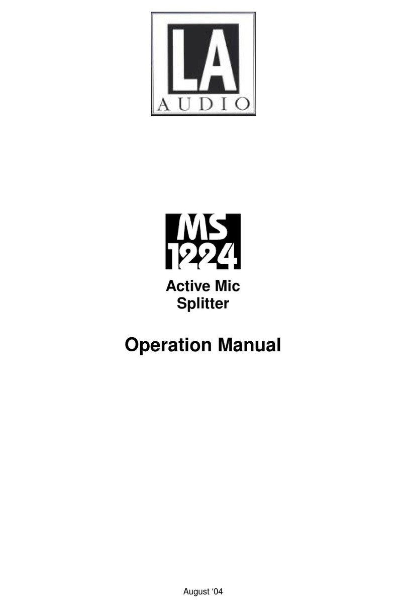 LA Audio MS1224 Operation manual
