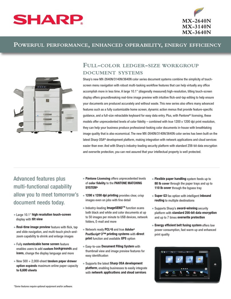 Sharp MX-2640N User manual