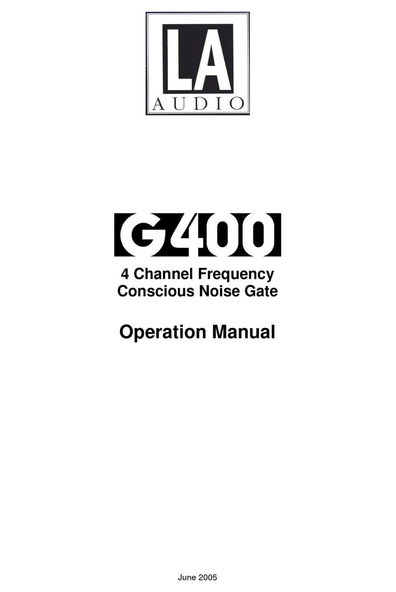 LA Audio G400 User manual