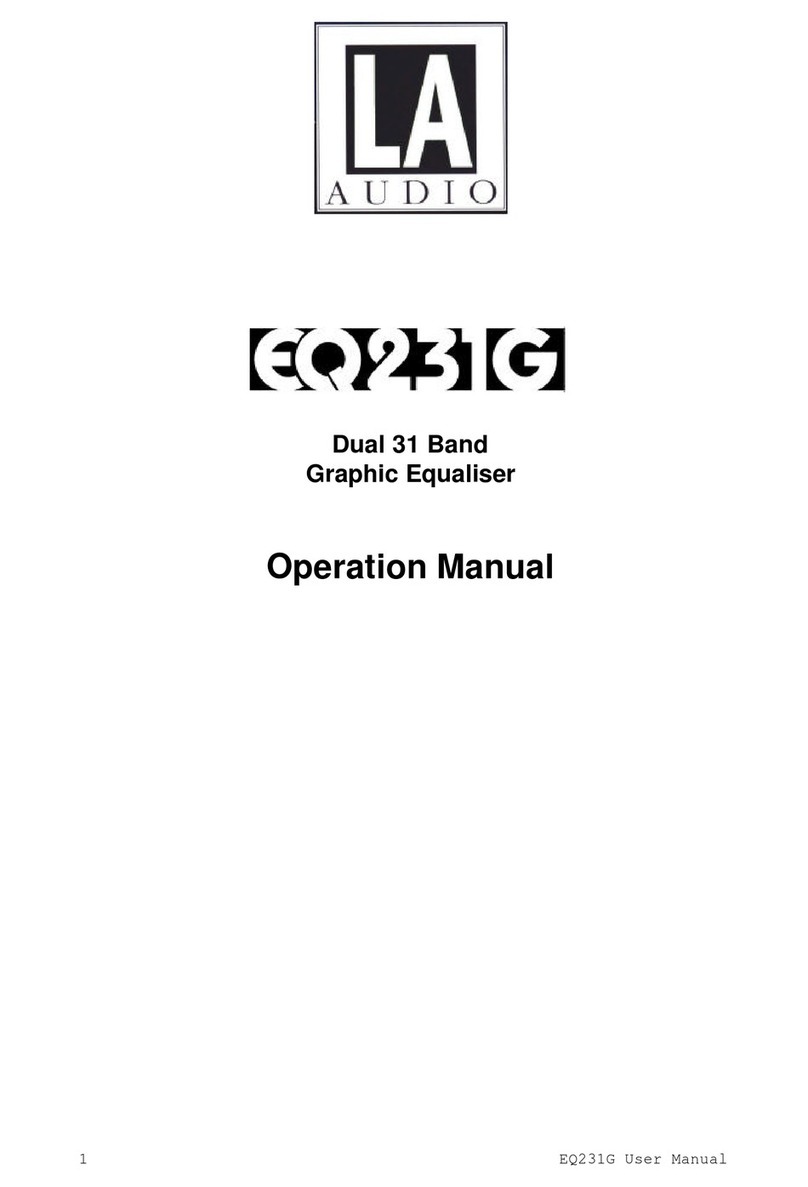 LA Audio EQ231G Operation manual