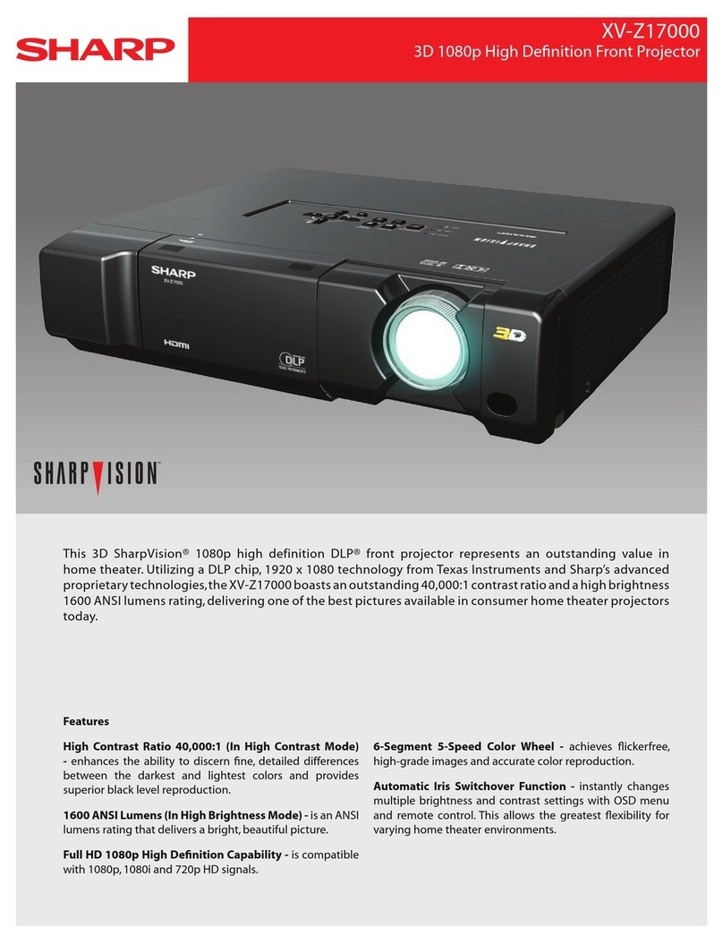 Sharp XV-Z17000 User manual