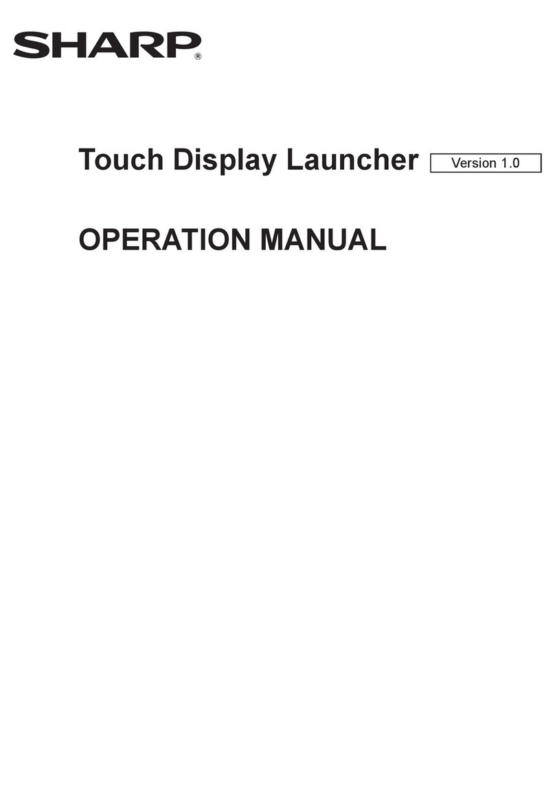 Sharp Touch Display Launcher User manual