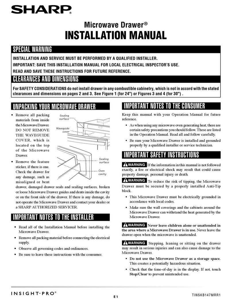 Sharp Microwave Drawer User manual