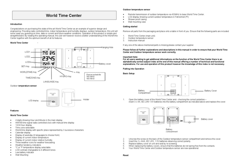 La Crosse Technology WS-7097U instruction manual