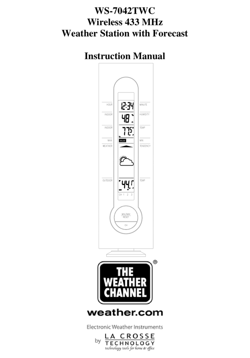 La Crosse Technology WS-7042TWC instruction manual