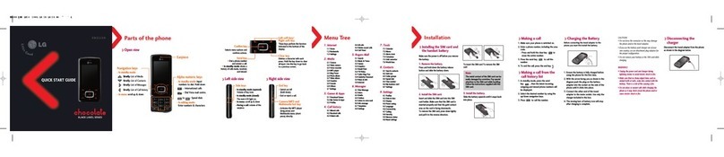 LG Chocolate TG800 User manual