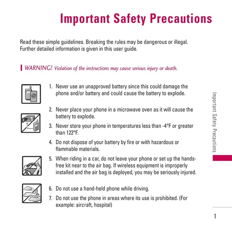 LG Chocolate User manual