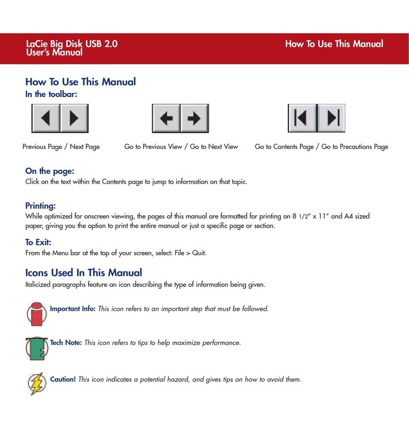 LaCie Big Disk USB 2.0 User manual