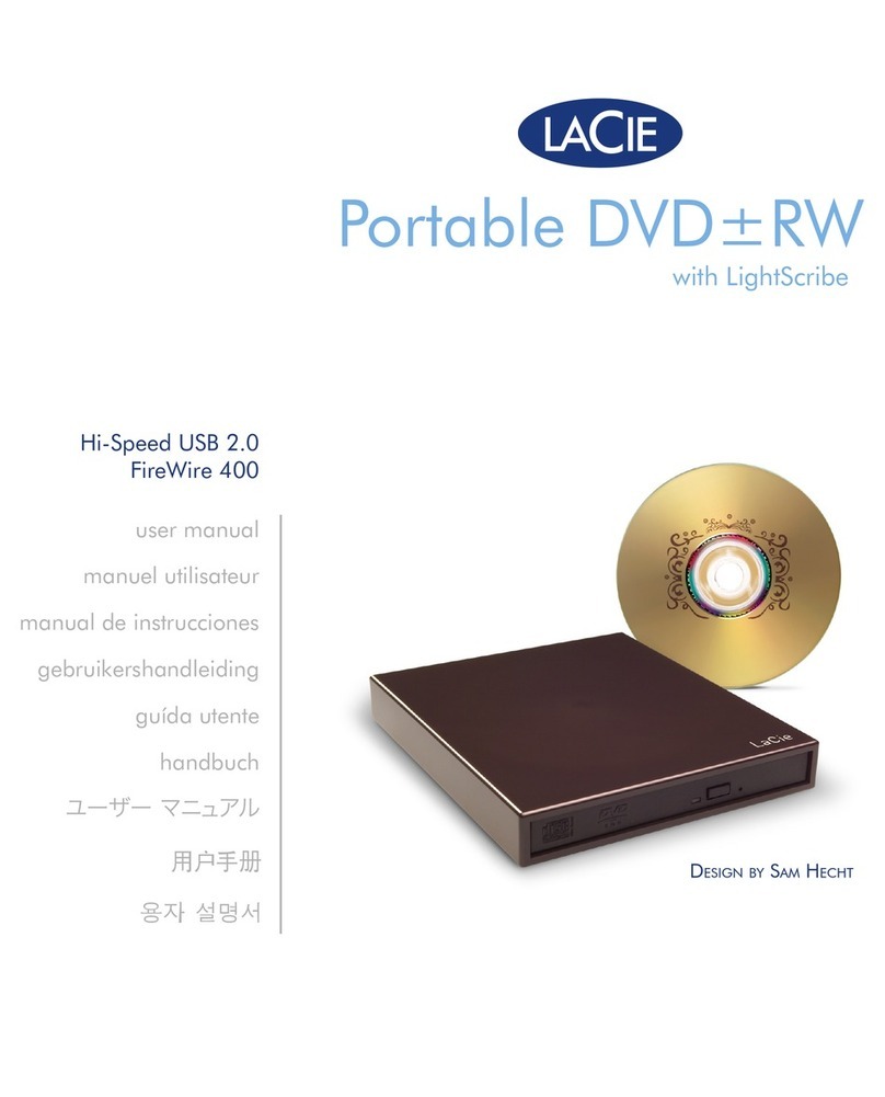 LaCie Dual DVD RW Drive user manual
