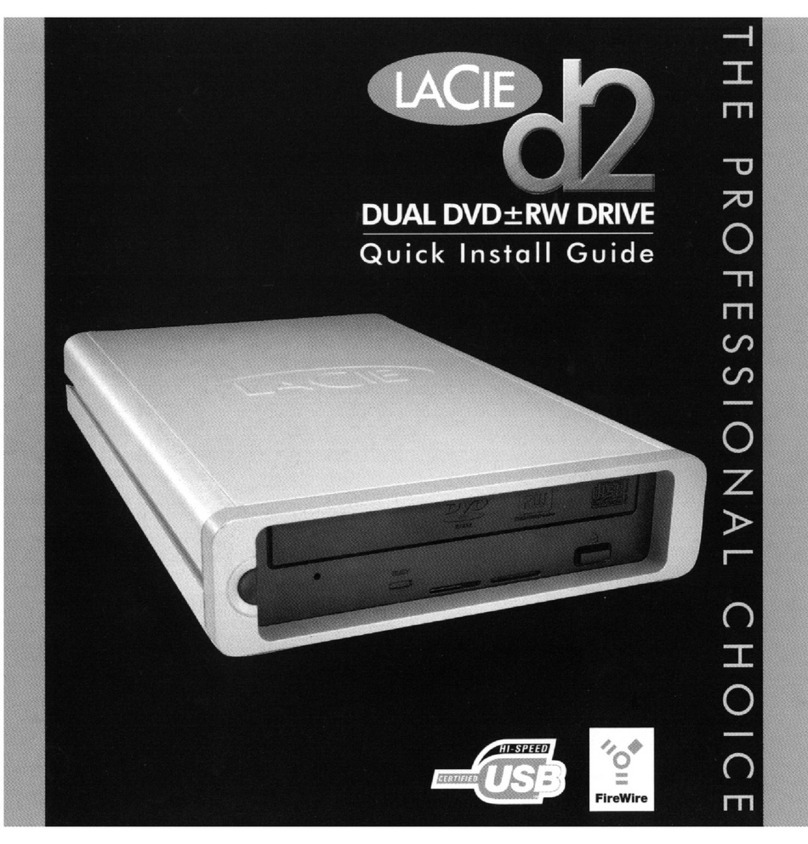 LaCie Dual DVD RW Drive Quick install guide