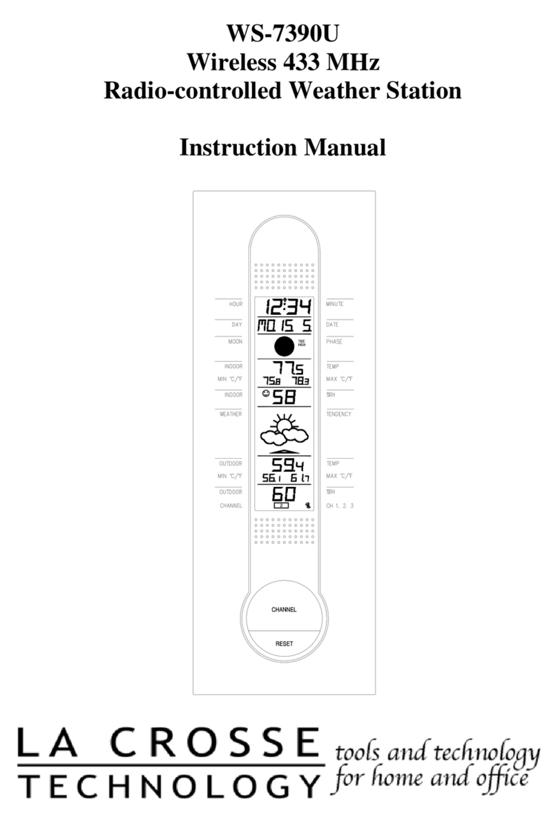 La Crosse Technology WS-7390U instruction manual
