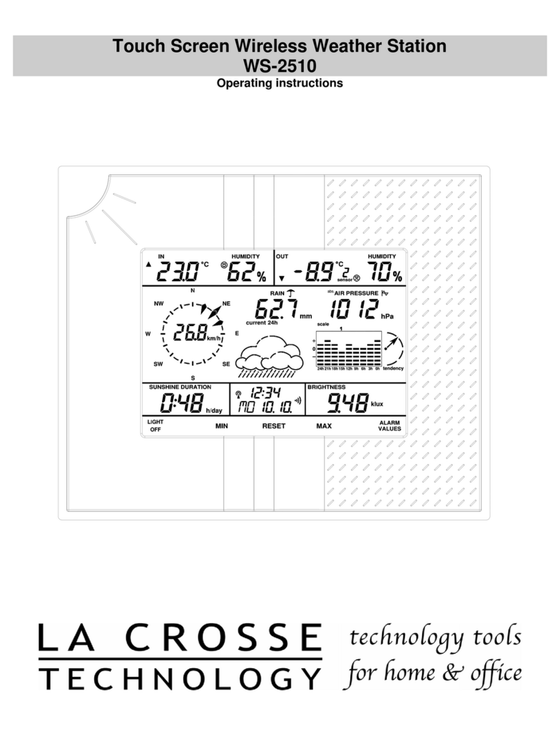 La Crosse Technology WS-2510 operating instructions La Crosse Technology WS-2510 operating instructions