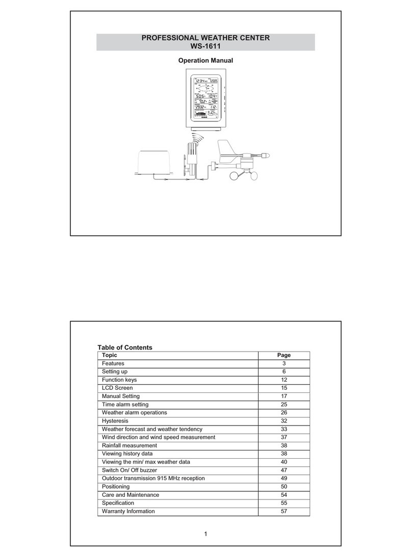 La Crosse Technology WS-1611T User manual
