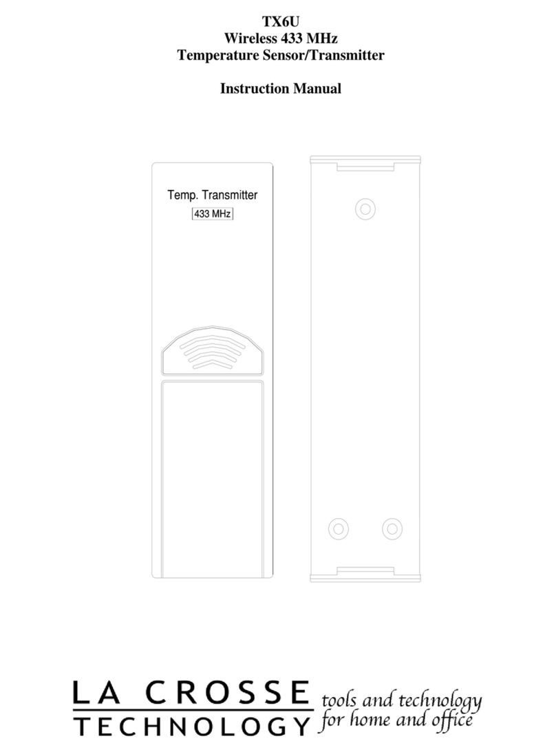 La Crosse Technology TX6U instruction manual