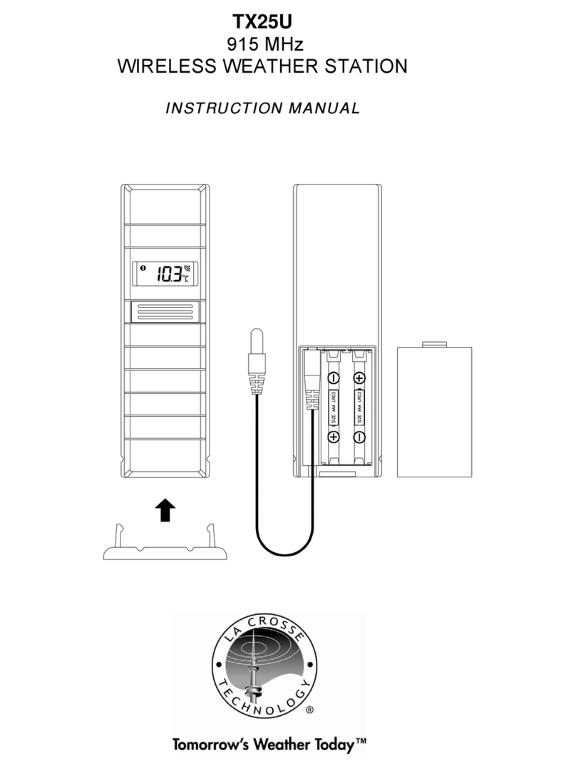 La Crosse Technology Tomorrow's Weather Today TX25U instruction manual