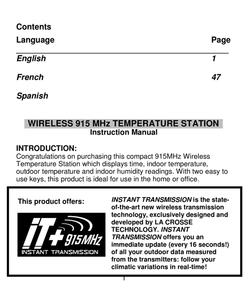 La Crosse Technology WS-9124TWC-IT User manual