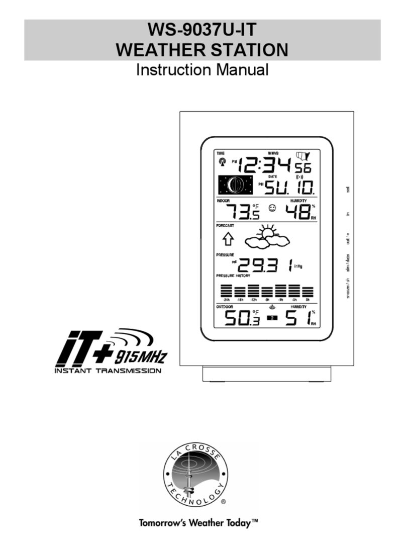 La Crosse Technology WS-9037U-IT instruction manual