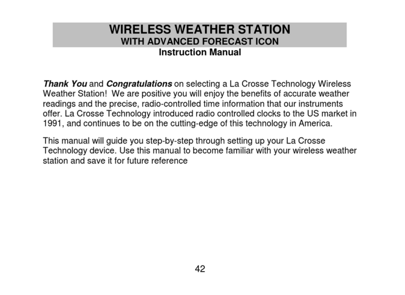 La Crosse Technology WS-9611U instruction manual