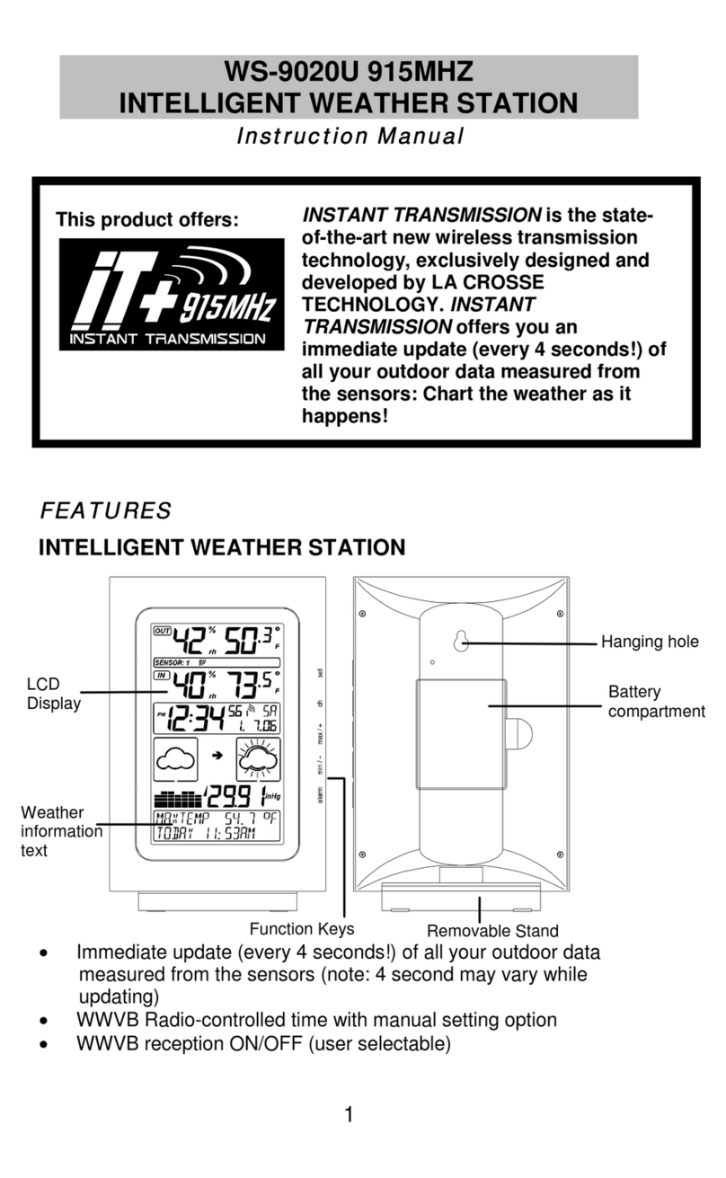 La Crosse Technology WS-9020U instruction manual