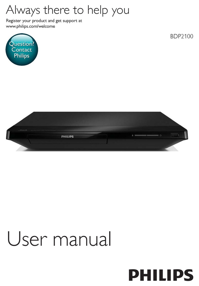 Philips BDP2100 User manual