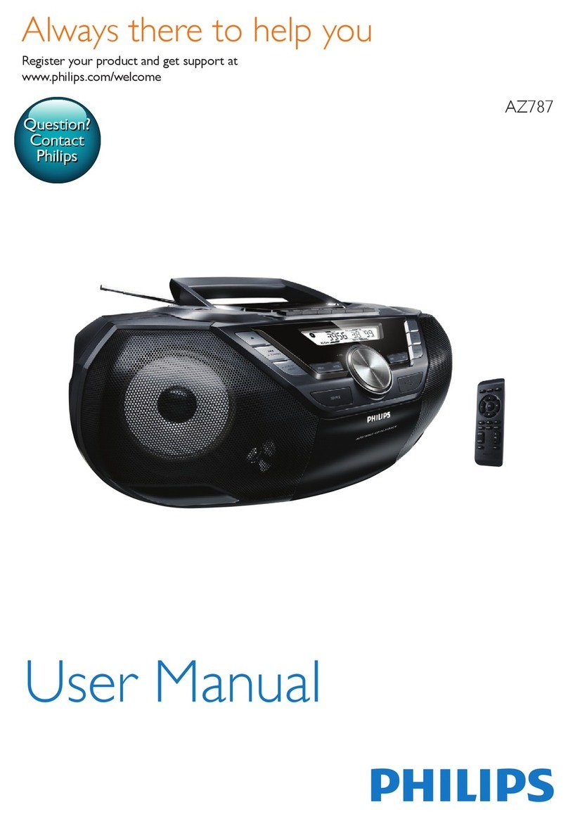 Philips AZ787 User manual Philips AZ787 User manual