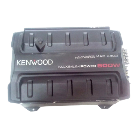 Kenwood KAC-6403 User manual Kenwood KAC-6403 User manual