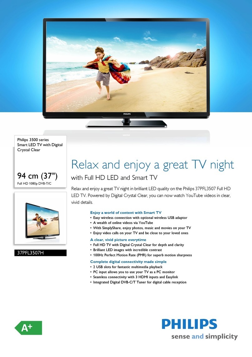 Philips 37PFL3507H User manual