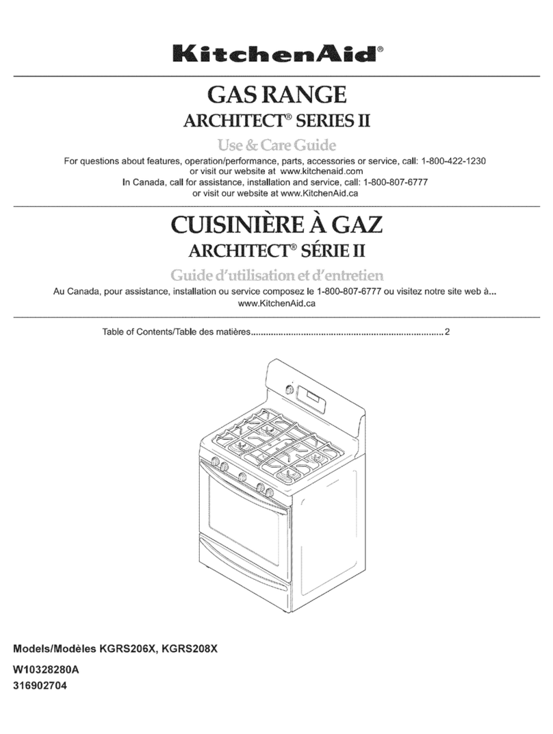 KitchenAid Architect Series II KGRS206X User manual KitchenAid Architect Series II KGRS206X User manual