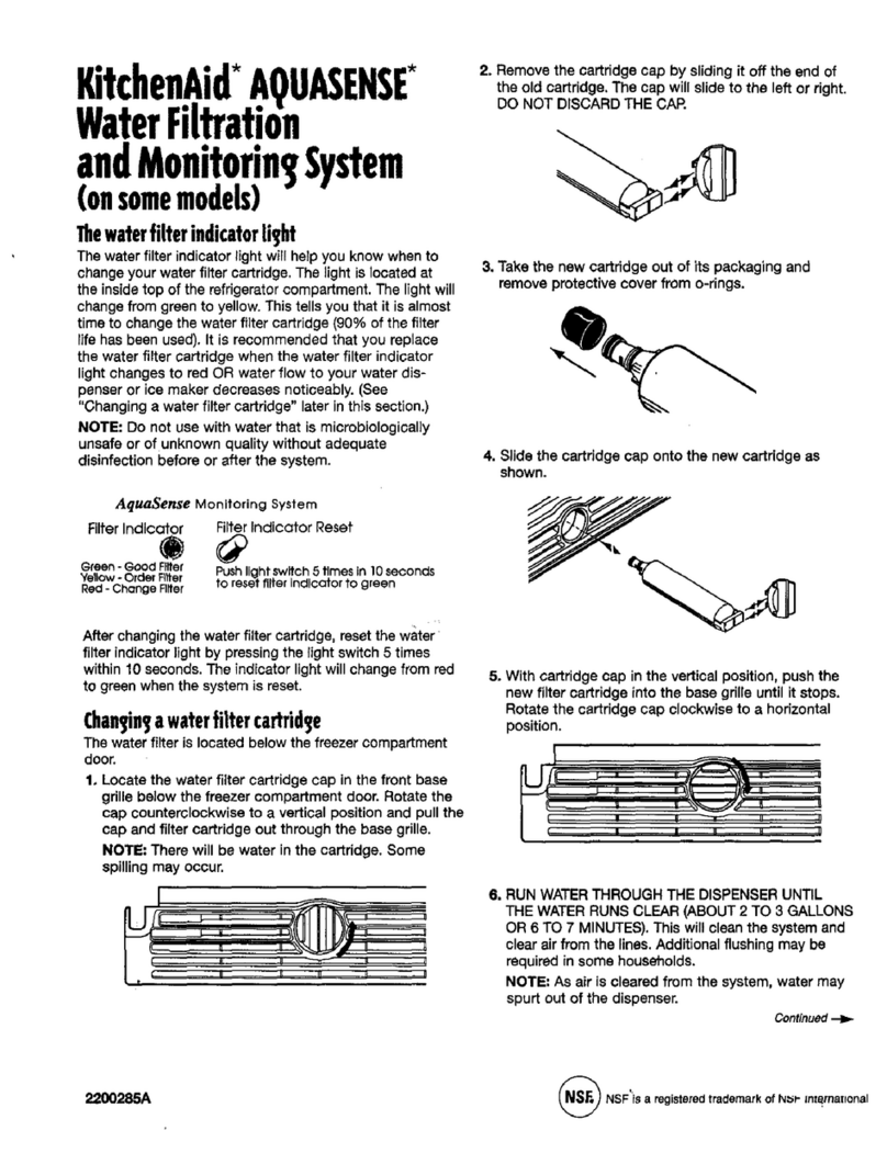 KitchenAid Aquasense filters instructions