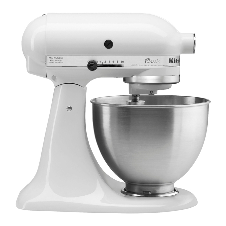 KitchenAid K45SSWH Quick guide KitchenAid K45SSWH Quick guide