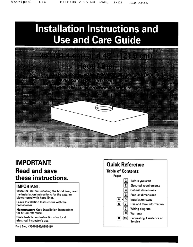 Whirlpool KPEC992MSS Use and care guide Whirlpool KPEC992MSS Use and care guide