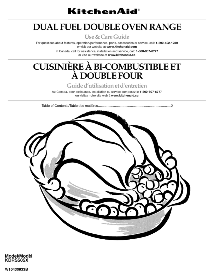 KitchenAid KDRS505X User manual