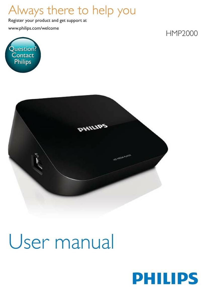 Philips Netflix HMP2000 User manual