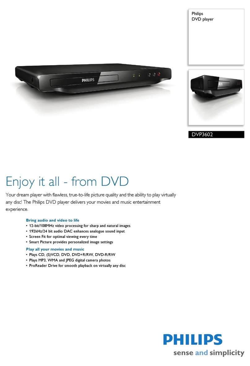 Philips DVP3602 User manual