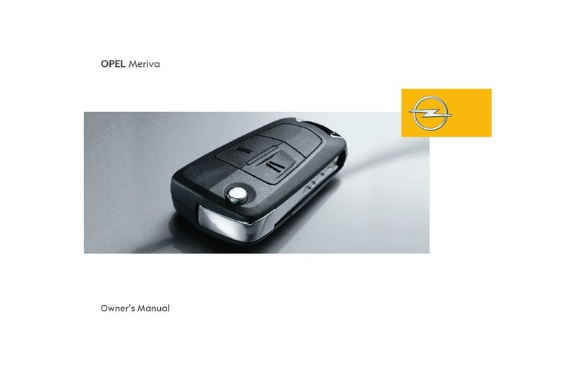 Opel Meriva owner's manual