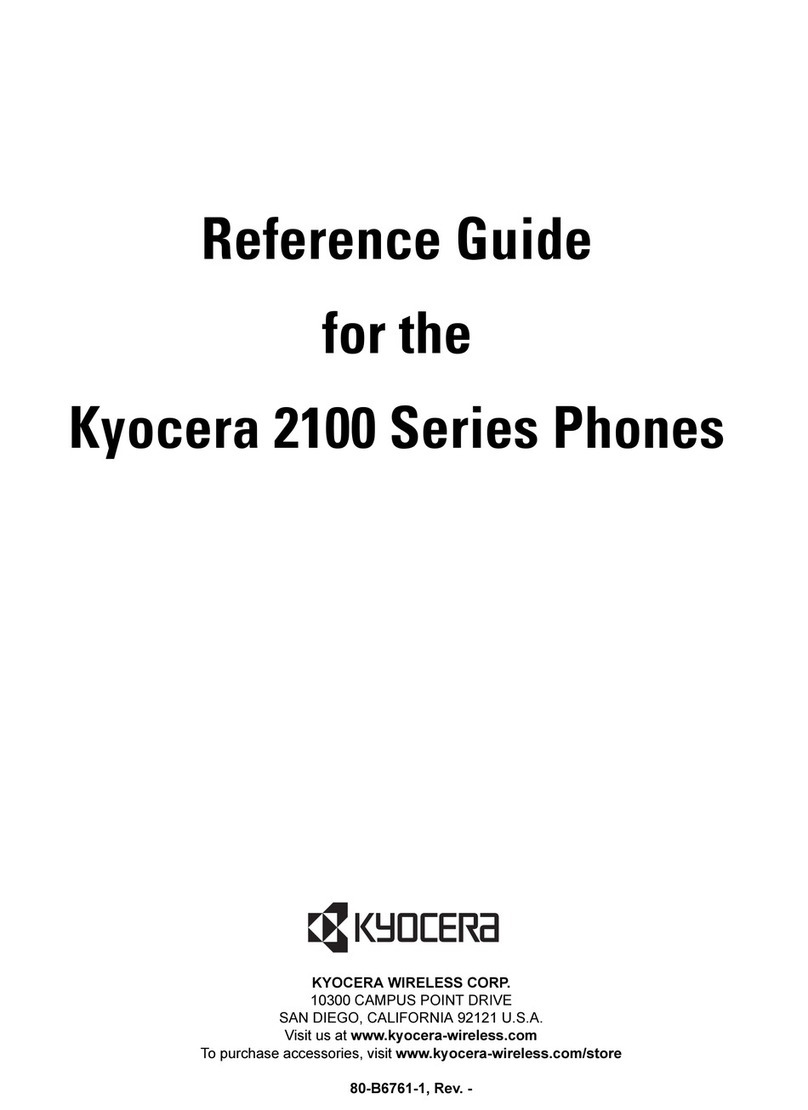 Kyocera 2100 Series User manual