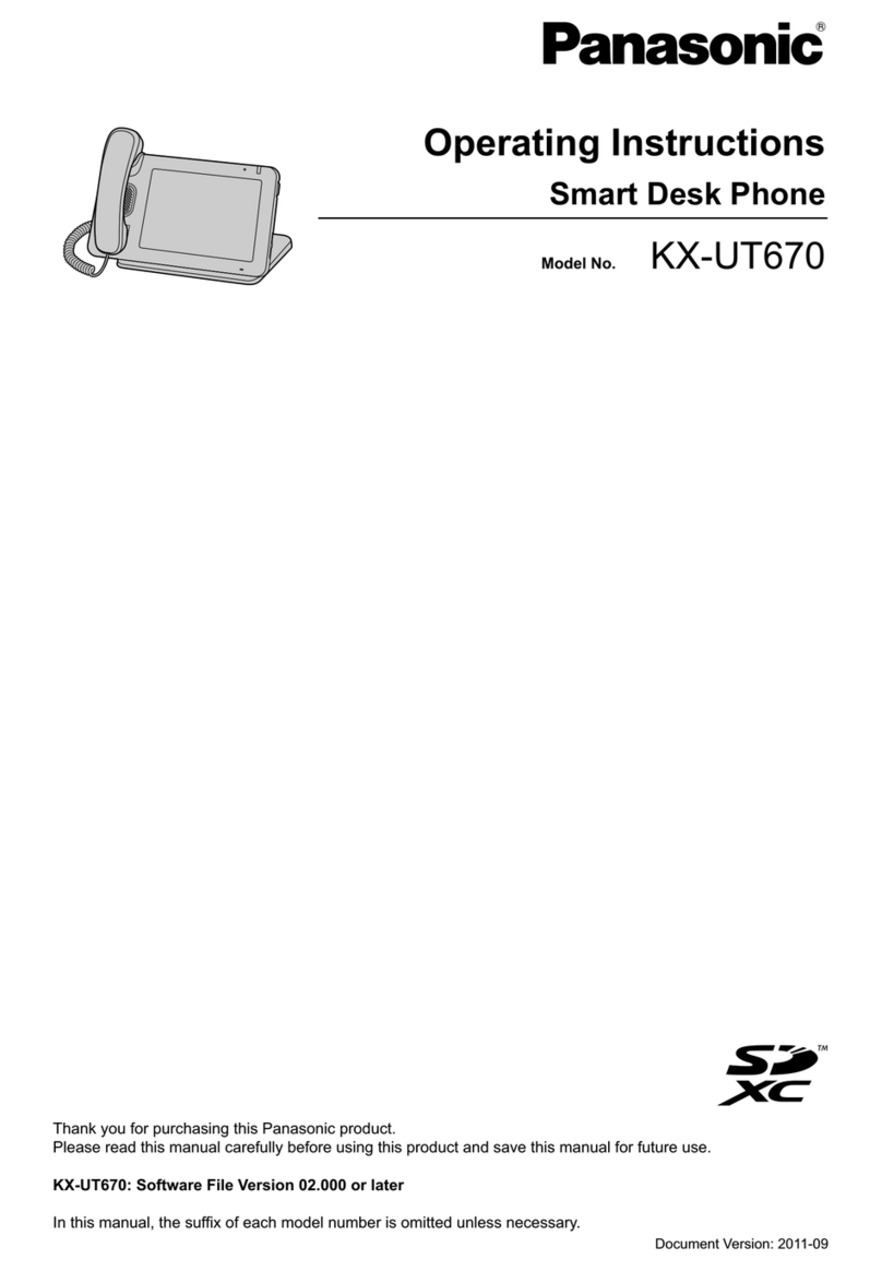 Panasonic KX-UT670 User manual