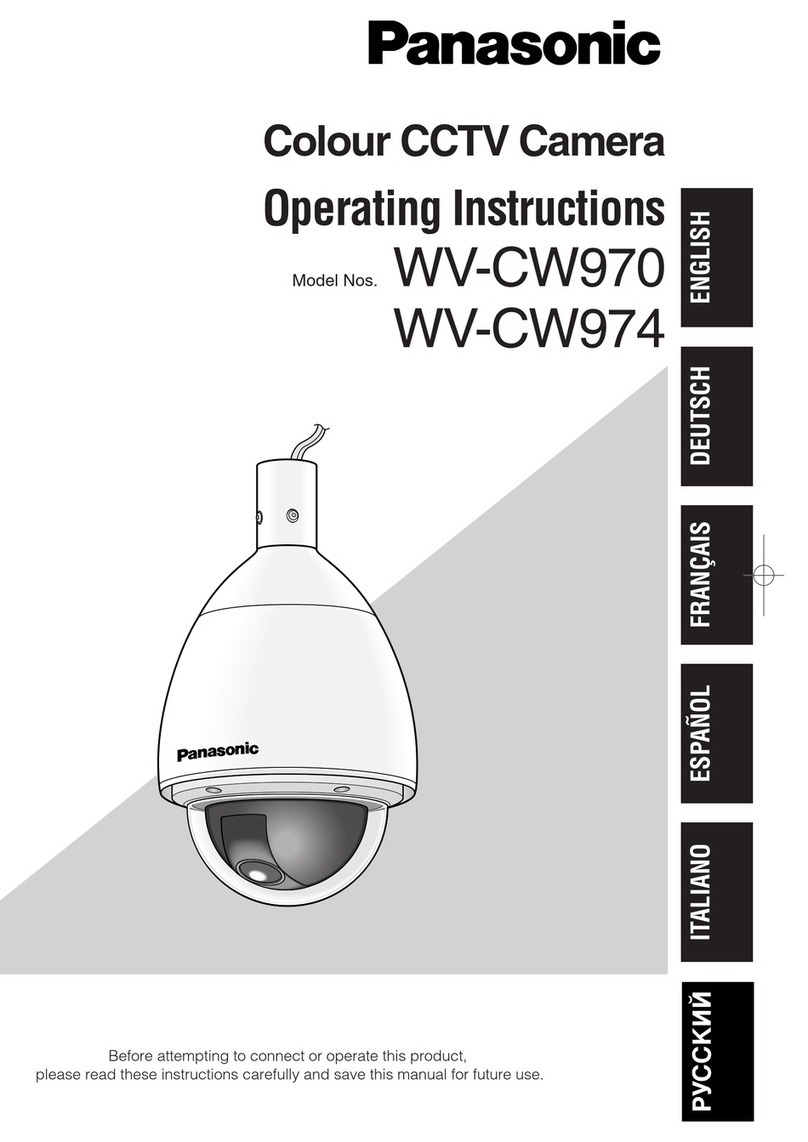 Panasonic WV-CW970 User manual