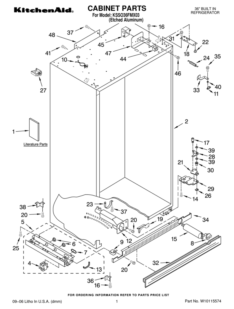 KitchenAid KSSO36FMX03 User manual