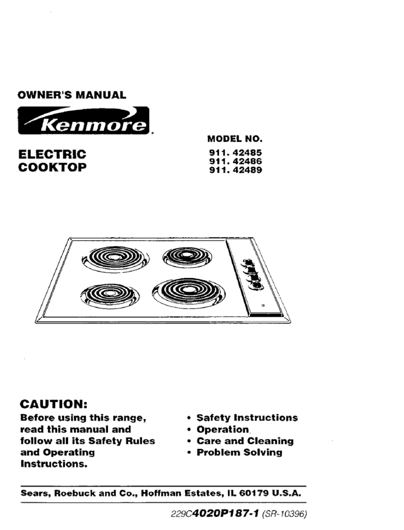 Kenmore 911.42485 User manual
