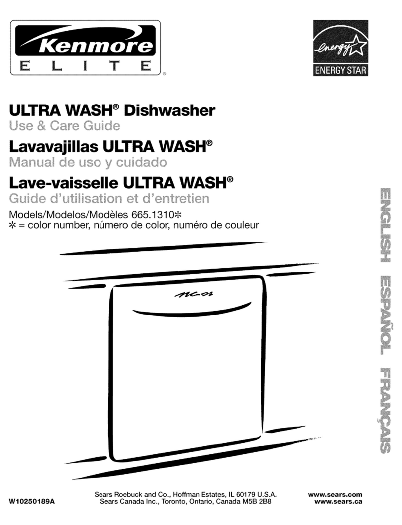 Kenmore ULTRA WASH 665.1310 User manual
