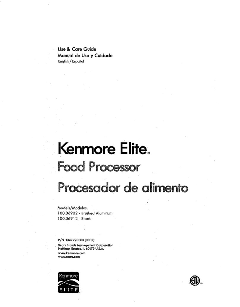 Kenmore 100.06912 Use & care guide
