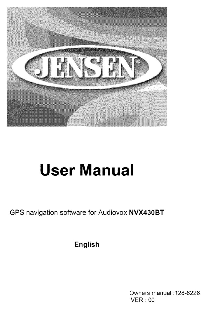 Jensen NVX430BT User manual