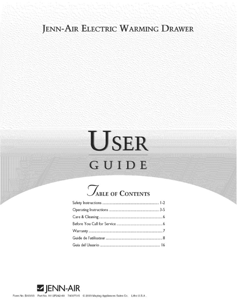Jenn-Air JWD6130DDS User manual Jenn-Air JWD6130DDS User manual